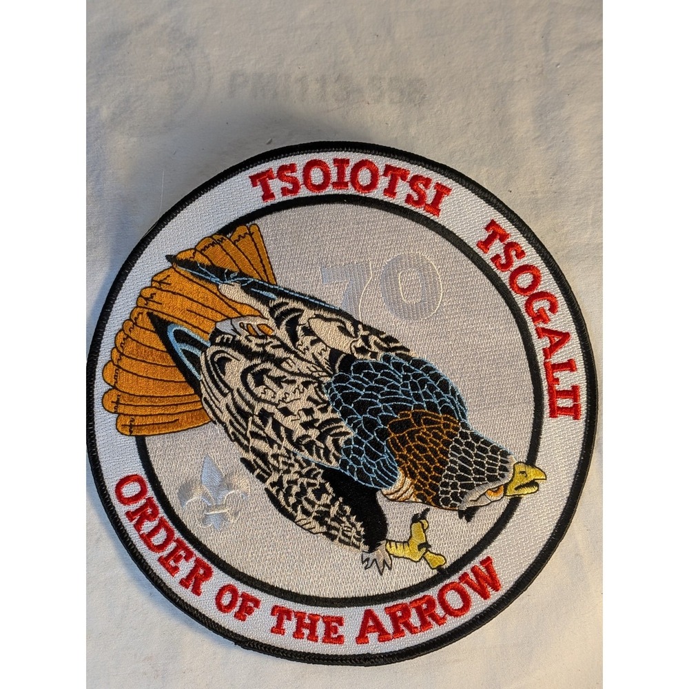 Vintage Tsoiotsi Tsogalii Lodge 70 Order of the Arrow Boy Scouts Large Patch OA